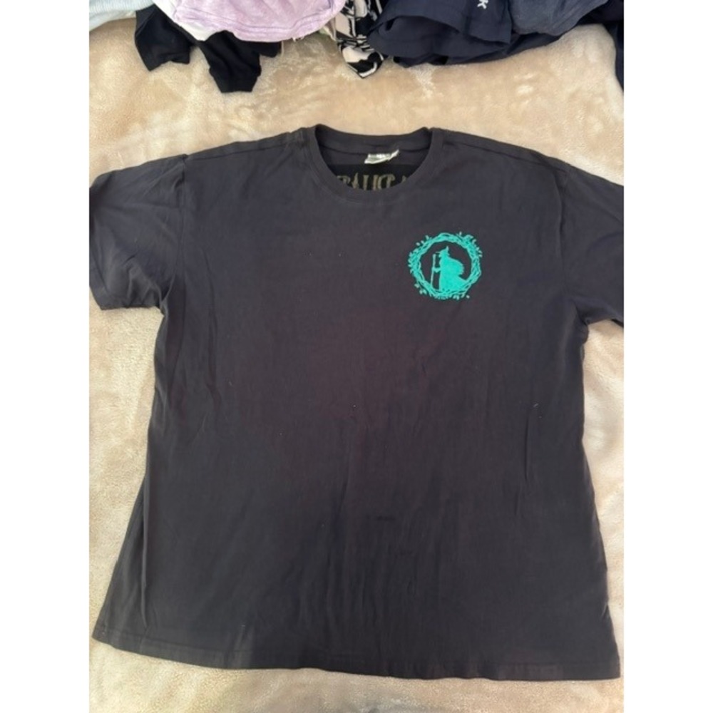 Wicked Musical Elphaba I Feel Wicked Graphic T-Shirt Black Teal LG Universal (C)
